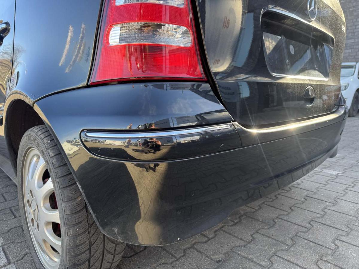 Mercedes A Klasse W169 original Sto&szlig;stange Stossf&auml;nger hinten 696 Nachtschwarz Bj.2001